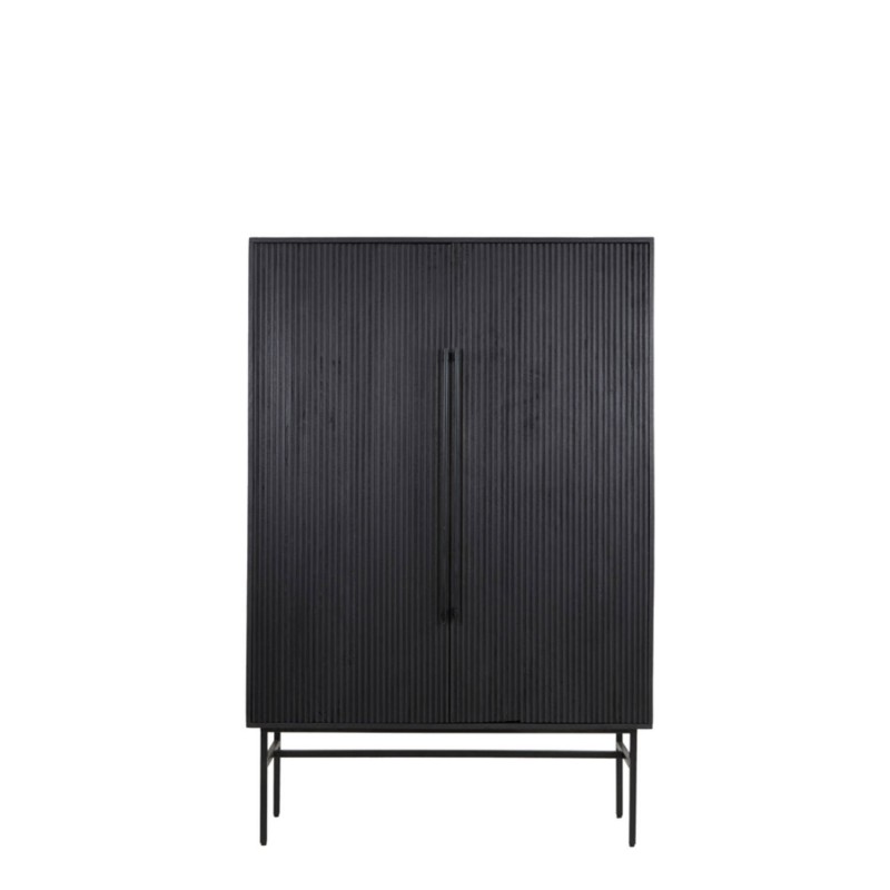 CABINET BLACK VLBD MANGOWOOD 2 DOORS 180 - CABINETS, SHELVES